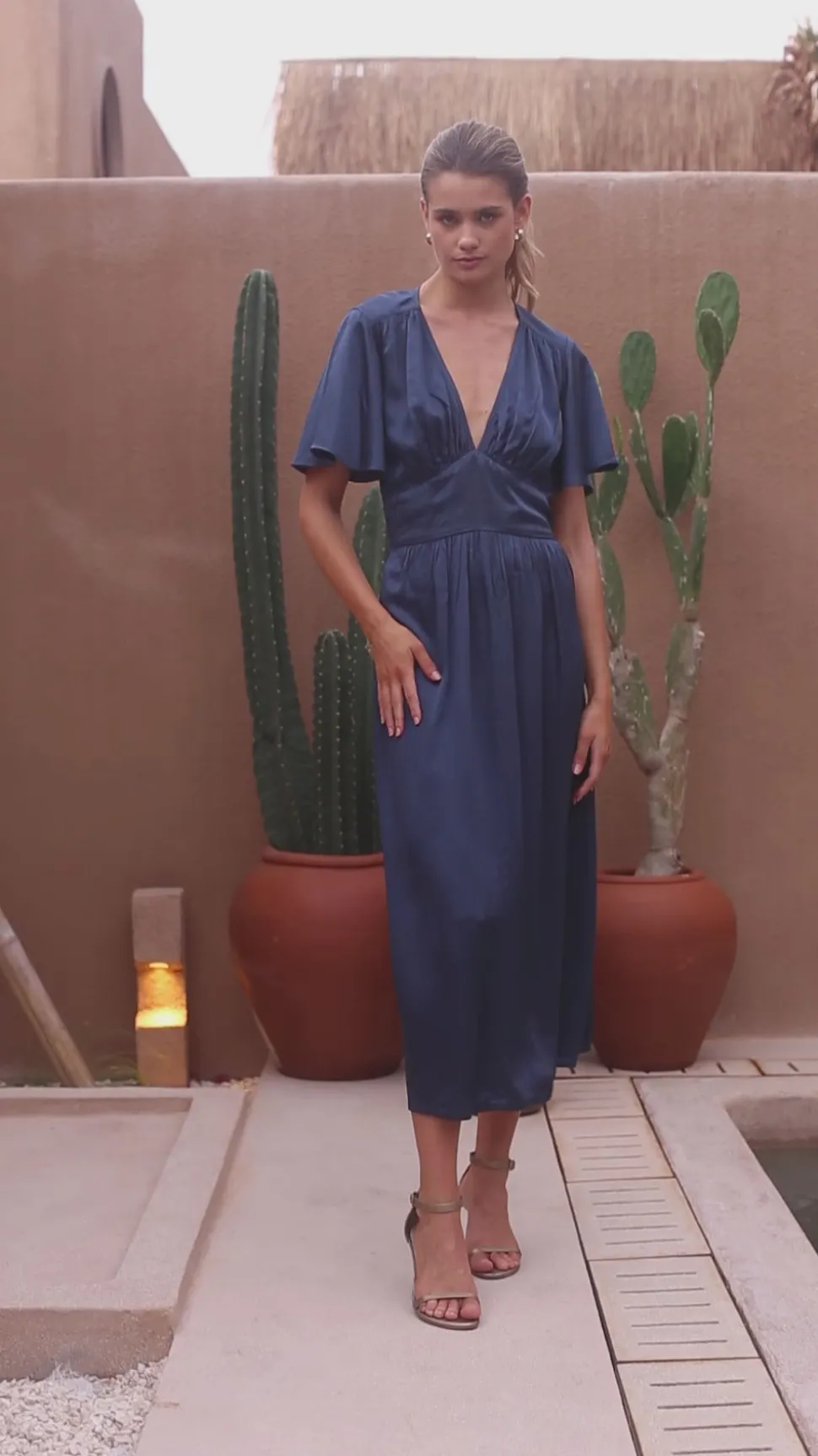 A Defining Moment Dress - Ash Blue
