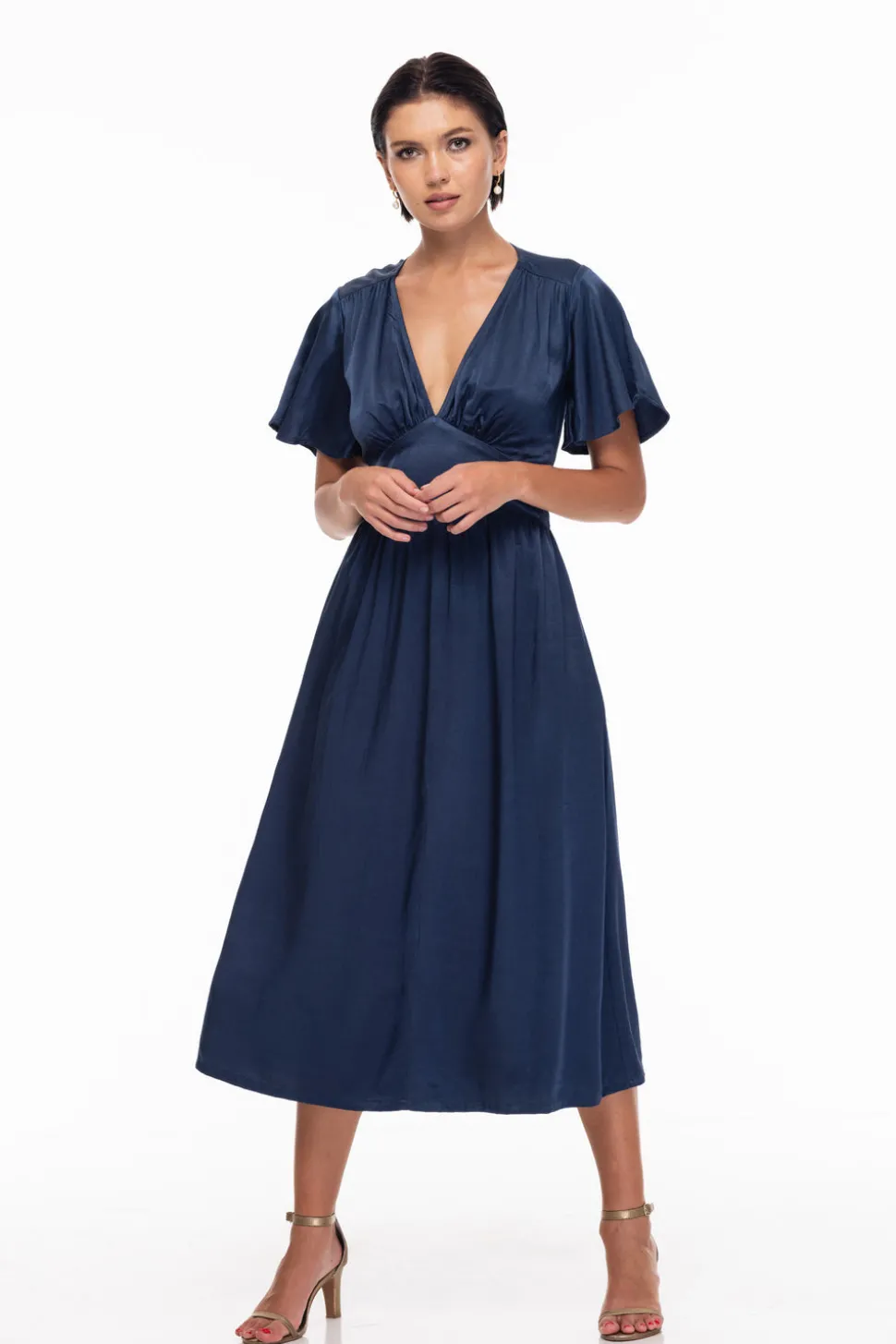 A Defining Moment Dress - Ash Blue
