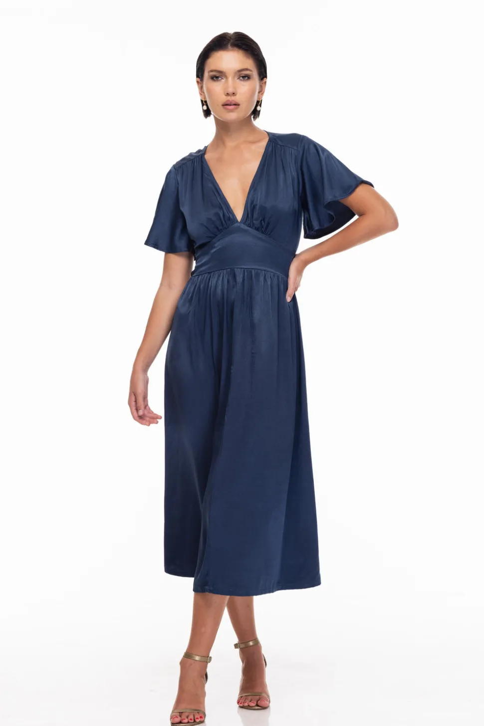 A Defining Moment Dress - Ash Blue