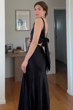 A Walk to Remember Dress - Black Satin