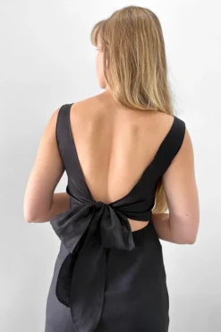 A Walk to Remember Dress - Black Linen