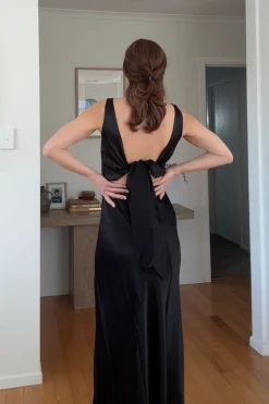 A Walk to Remember Dress - Black Satin