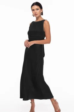 A Walk to Remember Dress - Black Satin
