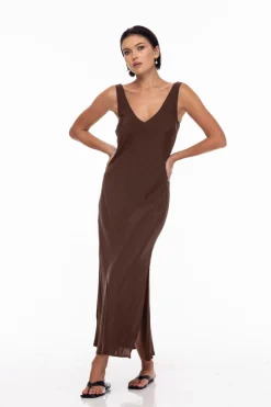 Alexandria Dress - Chocolate