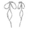 BLAK - GIMME - Allegra Bow Silver Earrings