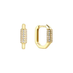 BLAK - GIMME - Rhinestone Gold Huggies