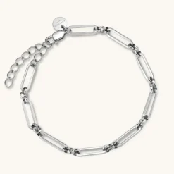 BLAK - Rosefield Chunky Chain Bracelet Silver