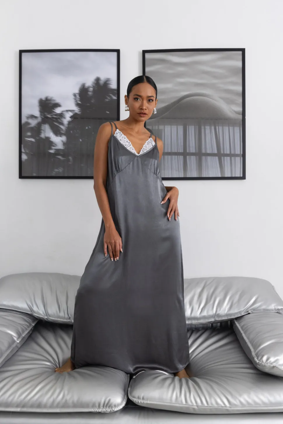 Bring Us Together Dress - Charcoal