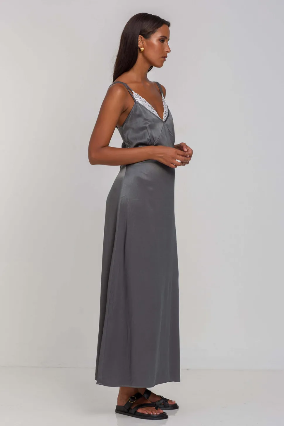 Bring Us Together Dress - Charcoal