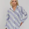 Defiant Shirt - Blueberry Bliss/Ivory Diagonal Stripe