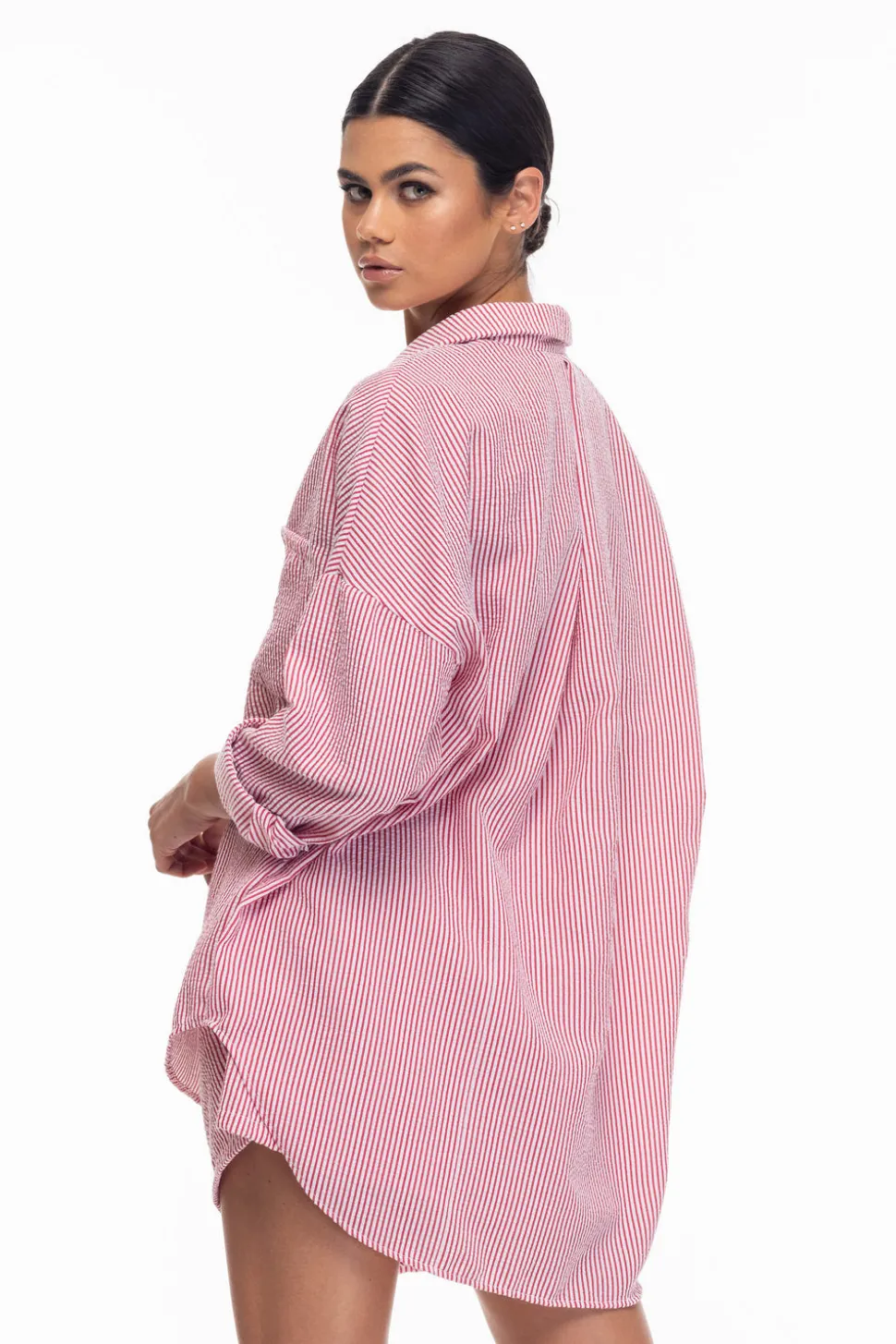 Defiant Shirt - Red/White Stripe