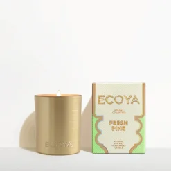 Ecoya - Holiday - Fresh Pine Mini Goldie Candle - 105g