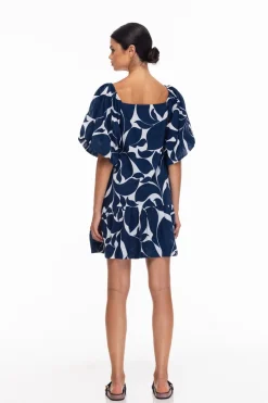 Everest Dress - Blue/White Floral Print