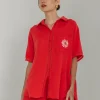 Felix Shirt - Red with Peppa Hart Flower