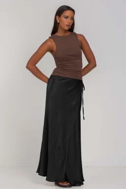 Find Me Wrap Skirt - Black