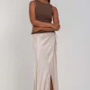Find Me Wrap Skirt - Sand Grey