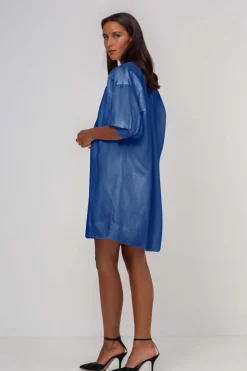 First Spark Dress - Denim Blue