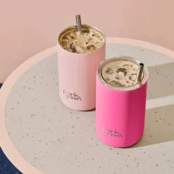 Frank Green - Iced Coffee Cup with Straw - Blushed