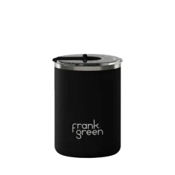 Frank Green - 12oz Ceramic Coffee Cup with Hinged Lid - Midnight