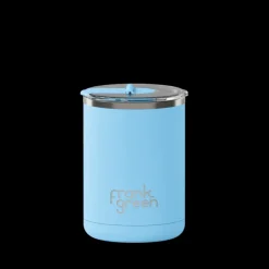Frank Green - 12oz Ceramic Coffee Cup with Hinged Lid - Sky Blue