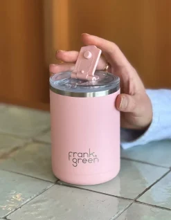 Frank Green - 12oz Ceramic Coffee Cup with Hinged Lid - Blush