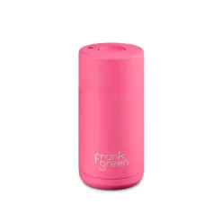 Frank Green - 12oz Ceramic Reusable Cup - Neon Pink