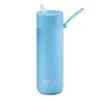 Frank Green - 20oz Reusable Bottle (straw) - Sky Blue
