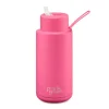 Frank Green - 34oz Reusable Bottle (straw) - Neon Pink