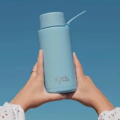 Frank Green - 34oz Reusable Bottle (straw) - Sky Blue