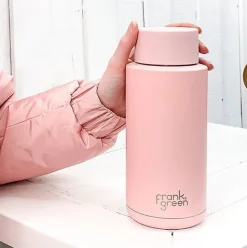 Frank Green - 34oz Reusable Bottle (straw) - Blushed