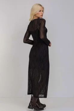 Gigi Dress - Black Vines