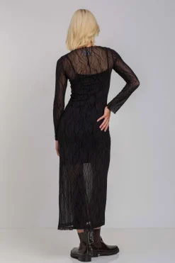 Gigi Dress - Black Vines