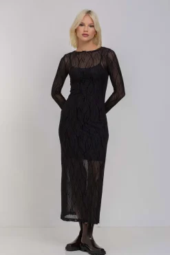 Gigi Dress - Black Vines