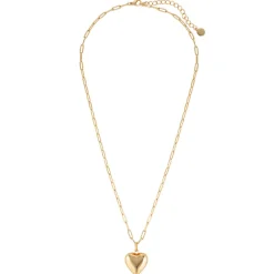 GIMME - Ella Puffy Heart Necklace - Gold