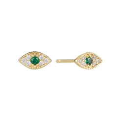 GIMME - Evil Eye Gold Studs