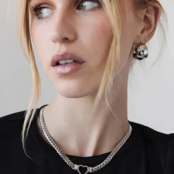 GIMME - Piper Chunky Silver Hoop Earrings