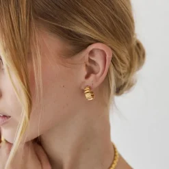 GIMME - Poppy Wrinkle Hoop Earrings