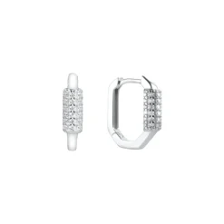 Gimme - Rhinestone Silver Huggies