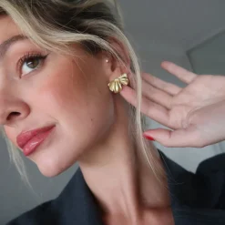 GIMME - Zara Bow Gold Earrings