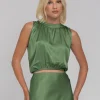 H25/1302 Exuberance Top - Dried Mint