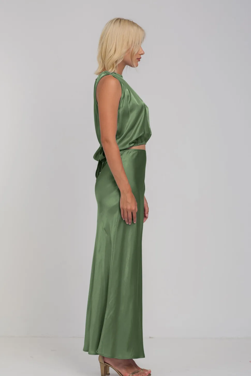 H25/7150 Saturday Skirt - Dried Mint
