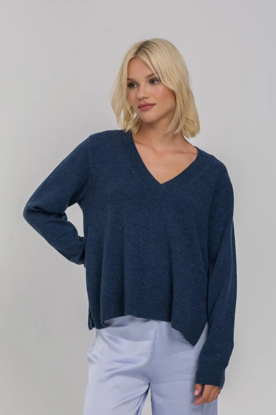 Helios Light Jumper - Denim Blue Marle