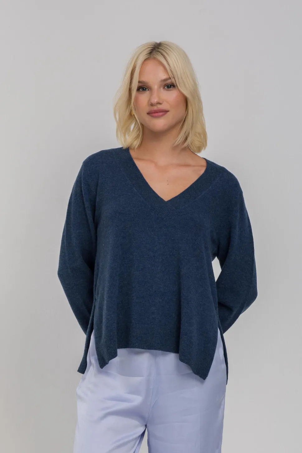 Helios Light Jumper - Denim Blue Marle