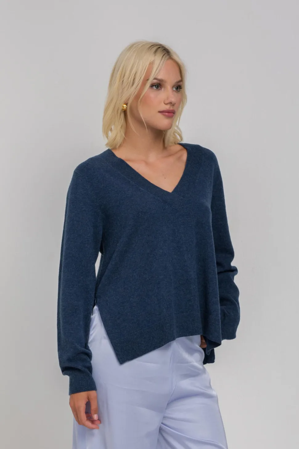 Helios Light Jumper - Denim Blue Marle