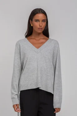Helios Light Jumper - Light Grey Marle