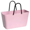 Hinza - Green Plastic Bag - Dusty Pink