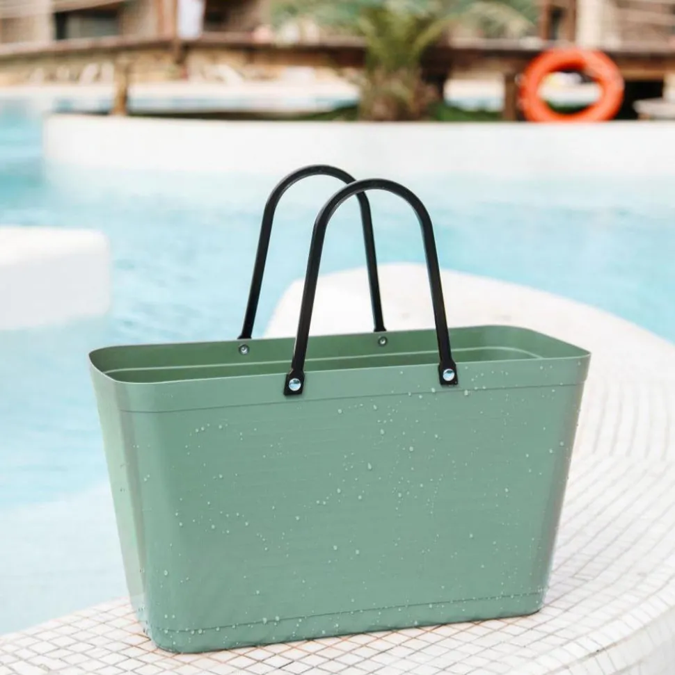 Hinza - Green Plastic Bag - Olive