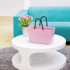 Hinza - Green Plastic Bag - Dusty Pink