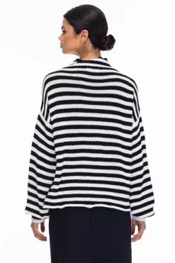 Hold Me Back Jumper - Black/Ivory Stripe