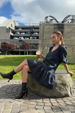 Keep Every Promise Mini Dress - Navy